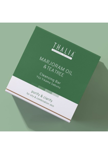 Organik Marjoram ve Çay Ağacı Yağı ile Yağlı Ciltler için Gözenekleri Sıkılaştıran Katı Sabun