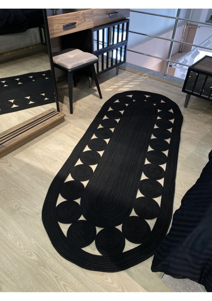 Jüt Hasırlı El Örgüsü Kilim