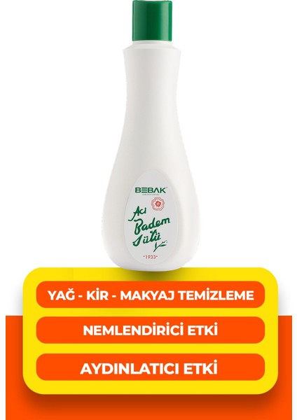 Yüz Temizleme Sütü - Tüm Cilt Tipleri için Arındırıcı ve Besleyici Bakım, Badem Yağı ile Makyaj Temizleme, 215 ml fiyatları