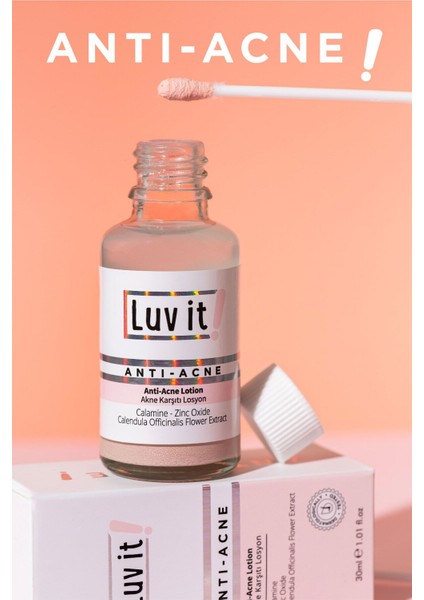 Luv it Losyon - Karma Ciltler İçin Doğal İçeriklerle Cilt Temizleme ve Bakım 30 ml