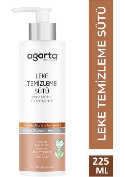 Doğal Cilt Lekesi Temizleme Sütü - Karma Ciltler için C Vitamini ile Zenginleştirilmiş Leke Giderici ve Ton Eşitleyici, 225 ml fırsatları