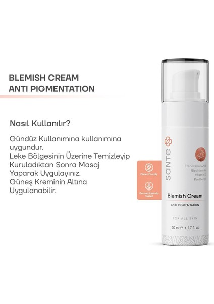 Leke Kremi - Kuru Ciltler İçin Yoğun Nemlendirici ve Cilt Tonu Eşitleyici, Hyaluronik Asitli, 50 ml