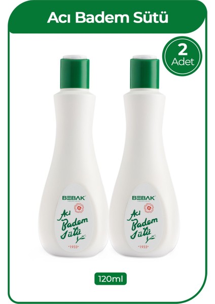 Yüz Temizleme Sütü Karma Ciltler İçin Acı Badem Özlü Paraben İçermez 120 ml 2'li Paket modelleri