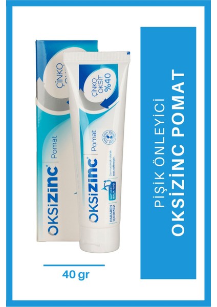 Bebek Kozmetik Pomadı - %40 Çinko Oksit ile Kurutucu ve Koruyucu Etki, 100 g - Dermatolojik Testlerden Geçmiştir
