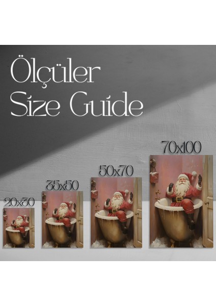 Noel Baba Banyo Keyfi Tablosu modelleri