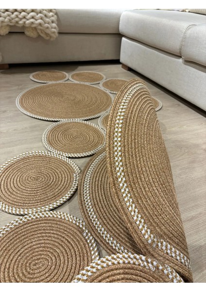 Siyah Snake Hasır Jüt Bej Yolluk Halı Kilim modelleri