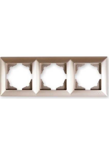 Vısage Amb. M. Bej Üçlü Çerçeve