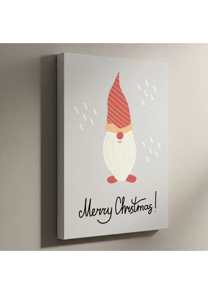 Noel Baba Gnomu Kış Temalı Tablosu