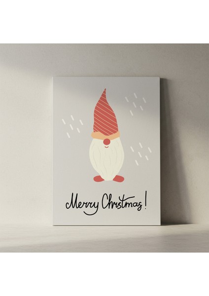 Noel Baba Gnomu Kış Temalı Tablosu fiyatları