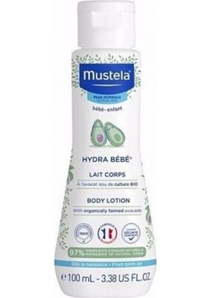 Bebekler için Nemlendirici Vücut Losyonu - E ve F Vitaminleri, Shea Yağı ve Organik Avokado Özlü, Paraben İçermeyen Bitkisel Formül, 100 ml