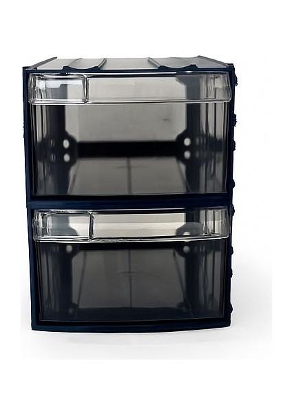 Plastik Çekmeceli Kutu 2 Çekmeceli 740-M