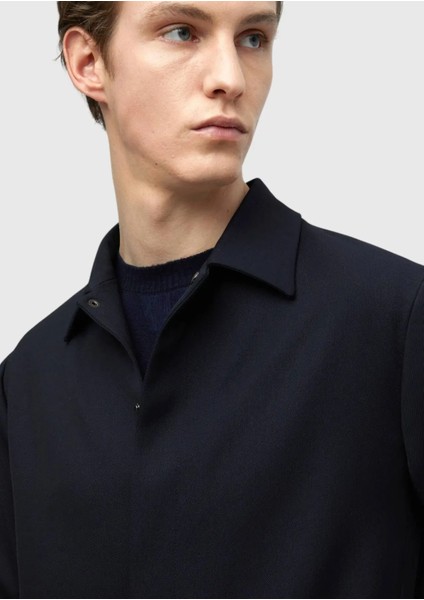 Lacivert Düz Casual Fit %100 Yün Takım Elbise indirimleri