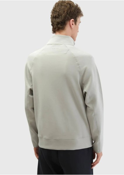 Açık Gri Dik Yaka Düz Sweatshırt indirimleri