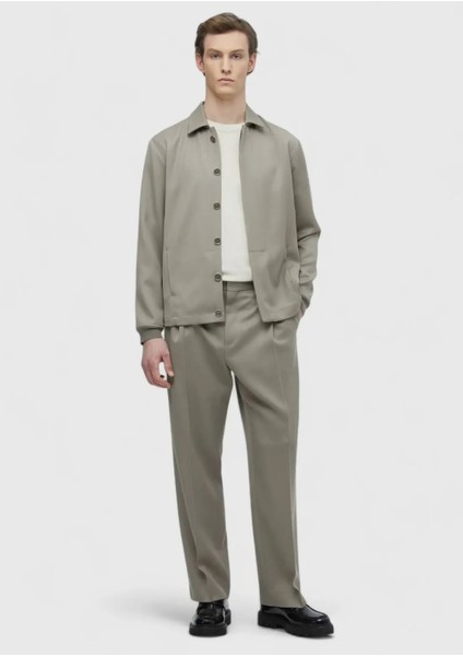 Bej Düz Comfort Fit %100 Yün Takım Elbise fiyatları