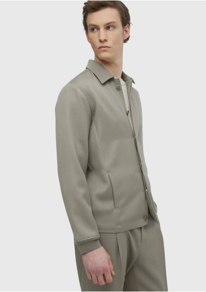 Bej Düz Comfort Fit %100 Yün Takım Elbise indirimleri