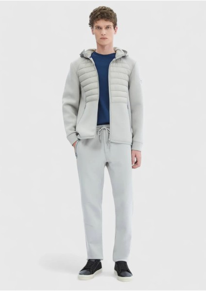 Gri Regular Fit Kapüşonlu Denim Dokuma Mont fiyatları