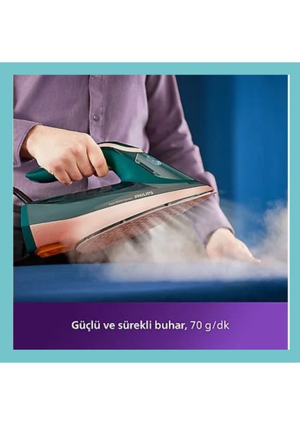 Kireç Önleme Sistemi, 200 Gr/dk Şok Buharı ile Azur 8000 Serisi 3000 W Buharlı Ütü DST8030/70 fiyatları