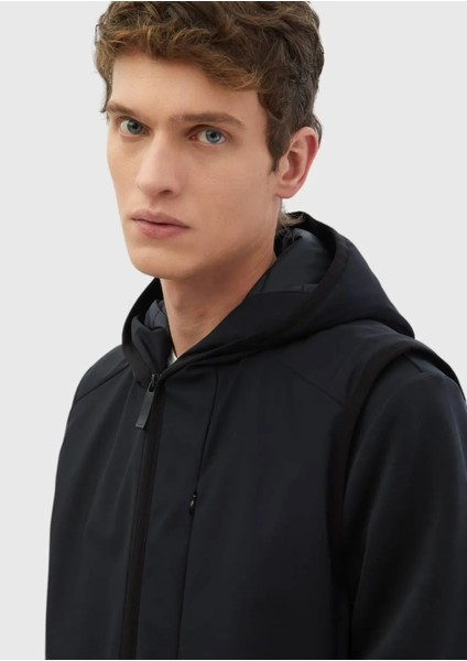Lacivert Regular Fit Kapüşonlu Casual Dokuma Spor Yelek fırsatları