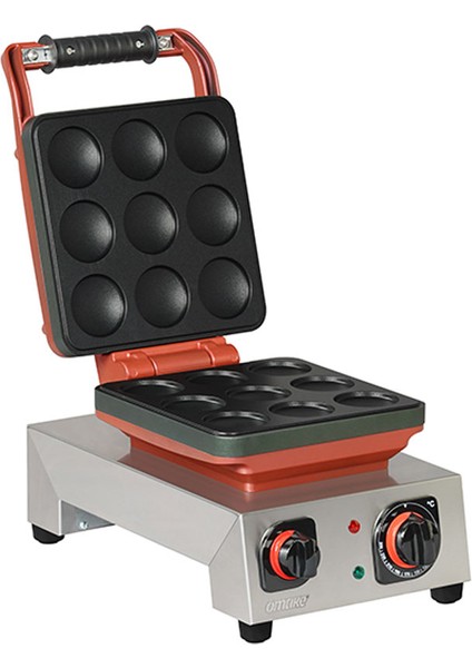 WFL21.E12 Zamanlayıcılı Balls Tekli Waffle Makinesi, Elektrikli