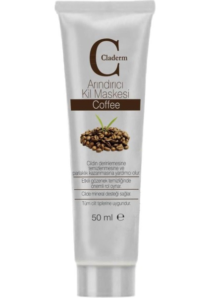 Kahve Özlü Kil Yüz Maskesi 50 ml Peeling Etkili Nemlendirici Sivilce Karşıtı Tüm Ciltler fiyatları