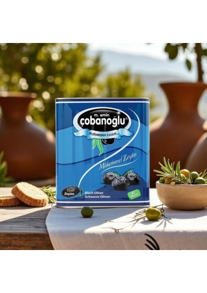 Çobanoğlu Gemlik Yağlı Sele Siyah Zeytin | Teneke Kutu 10 kg | İri Boy | 261/290 Kalibre fırsatları