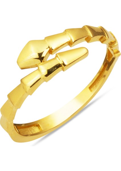 Yılan Model Taşsız Altın Yüzük