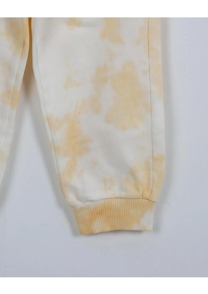 Unisex Çocuk Batik Desenli 3 Iplik Şardonsuz Eşofman Takımı