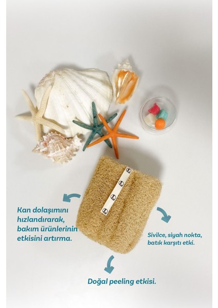 Doğal Kabak Banyo Lifi - Peeling Etkisi ile Tamamen Doğal, 1 Adet, Açık Sarı indirimleri