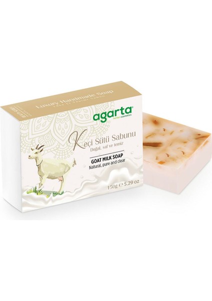 Doğal Keçi Sütü Sabunu - Tüm Cilt Tiplerine Uygun, SLS ve Paraben İçermeyen, 150 gr fırsatları