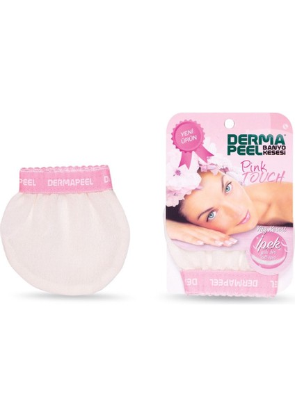 İpek Yüz Kesesi Hassas Ciltlere Uygun Unisex Tekli Paket 1 Adet Cilt Temizleme