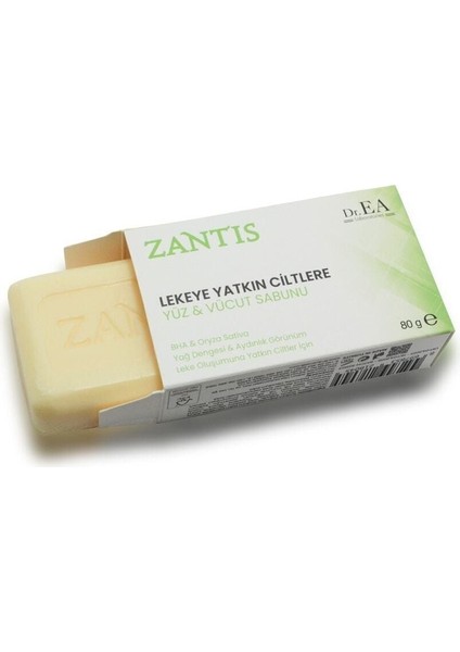 Zantis Leke Sabunu - Salisilik Asit ve Pirinç Tozu ile Cilt Lekelerini Giderir, Pürüzsüzleştirici Etki, 80 gr fırsatları