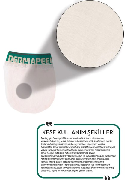 Doğal Ham İpek Yüz Kesesi - Hassas Ciltler için Peeling ve Ölü Deri Temizleme, 1 Adet