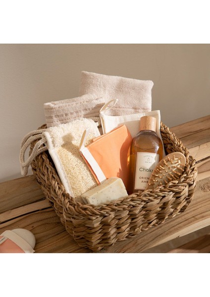 Doğal Floş Banyo Kesesi Nazik Peeling Dayanıklı Dikişli Krem 24x16,5 cm Standart Boy modelleri