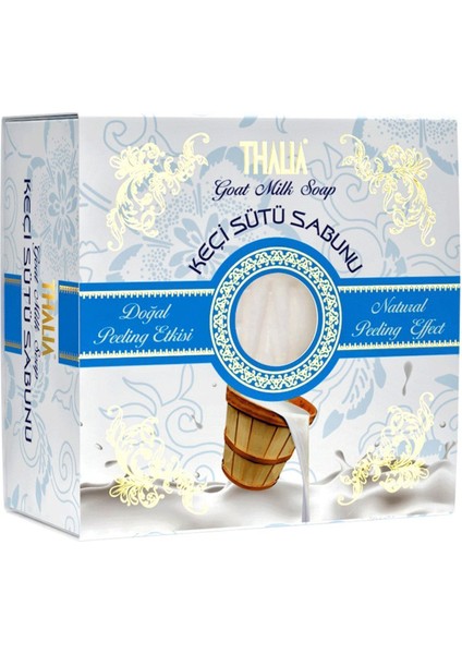 Doğal Keçi Sütü İçeren Bitkisel Sabun - Cilt Temizleyici ve Nemlendirici, 150 gr, Beyaz Renk