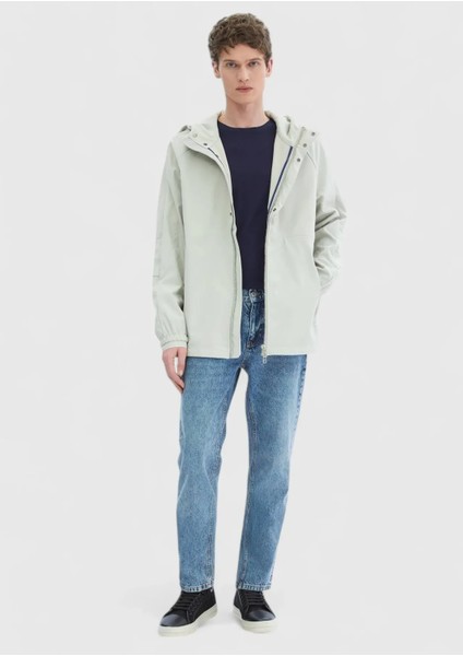 Kum Regular Fit Kapüşonlu Denim Dokuma Mont fiyatları