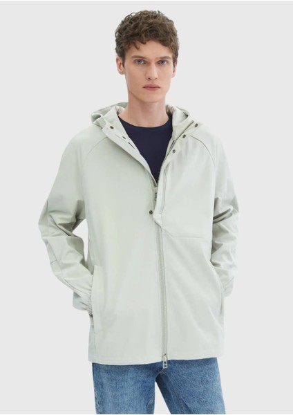 Kum Regular Fit Kapüşonlu Denim Dokuma Mont indirimleri