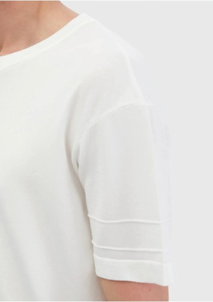 Ekru Bisiklet Yaka Düz Örgü Triko indirimleri