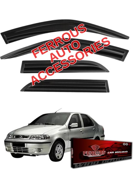 Fiat Siena Ferrous Cam Rüzgarlığı 4lü Set 2006 2012