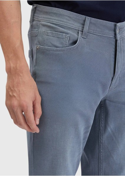 Mavi Düz Slim Fit Denim Pamuk Karışımlı Pantolon modelleri