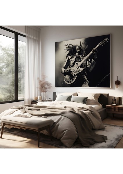 Bob Marley Duvar Sanatı - Kanvas Tablo Duvar Dekorasyonu Dinamik Kompozisyon fiyatları