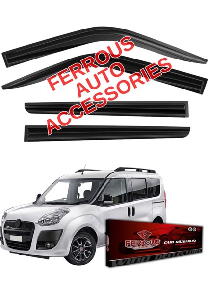 Fiat Doblo Ferrous Cam Rüzgarlığı 4lü Set 2010 2023