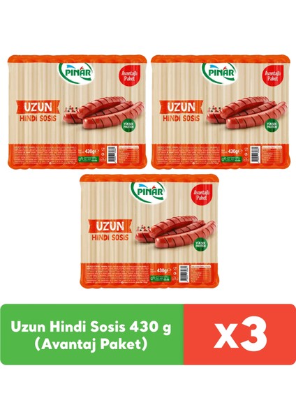 Uzun Hindi Sosis 430 g x 3 adet modelleri