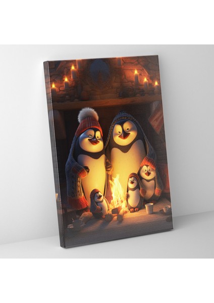 Hayvanlar Insanlar Gibi Giyinmiş Kanvas Tablo - Hayvanlar Insanlar Gibi Giyinmiş Kanvas Duvar Sanatı