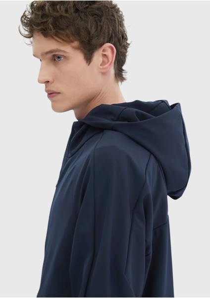 Lacivert Regular Fit Kapüşonlu Denim Dokuma Mont indirimleri