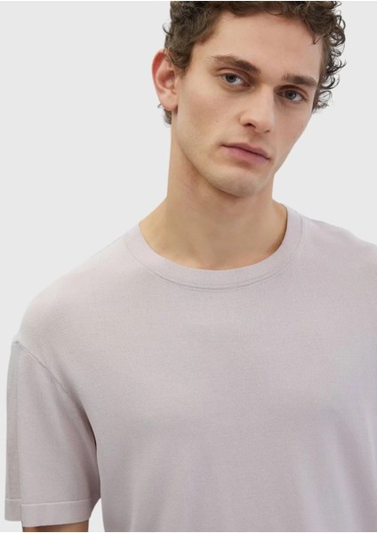 Pembe Bisiklet Yaka Düz Örgü Triko fırsatları