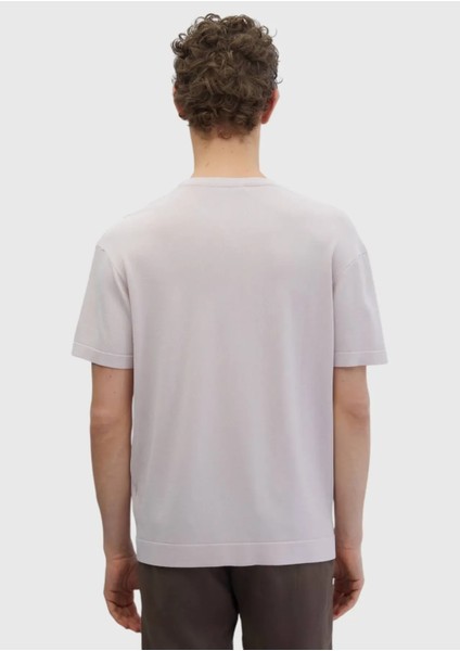 Pembe Bisiklet Yaka Düz Örgü Triko indirimleri