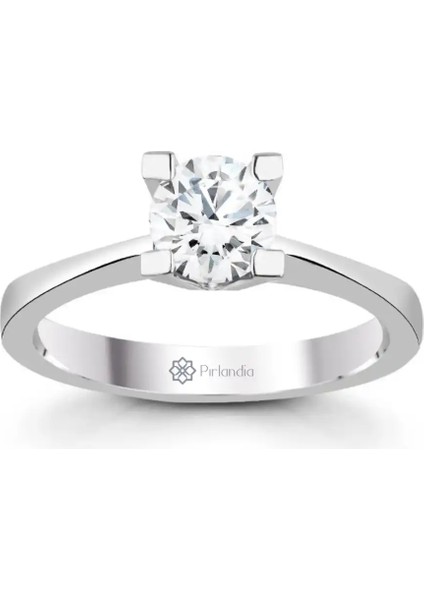 0,70 Karat F Renk Gıa Sertifikalı Pırlanta Tektaş Yüzük