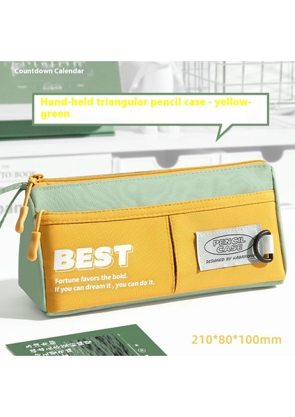 Taşınabilir Kalem Çantası Ortaokul Öğrencileri Katmanlı Kalem Kutusu (Yurt Dışından)