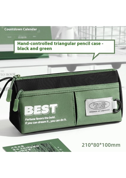 Taşınabilir Kalem Çantası Ortaokul Öğrencileri Katmanlı Kalem Kutusu (Yurt Dışından)