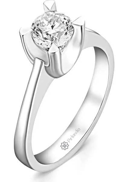 0,80 Karat F Renk Hrd Sertifikalı Pırlanta Tektaş Yüzük fiyatları